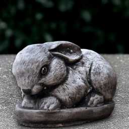 Outdoor Bunny Sculpture Concrete Rabbit Figurine Cement Animal Decoration Rabbit Lover Gift Handmade Ornament Yard Art Garden Decor - thumbnail 3