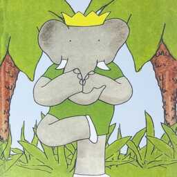 Framed Vintage Babar The Elephant Print, Yoga - thumbnail 2