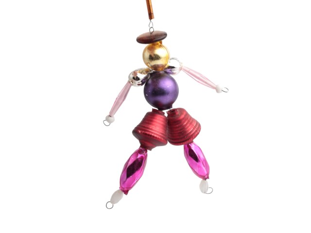 Blown Glass Bead Prince Christmas Tree Ornament Handmade Czech - image 1