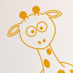 Giraffe - Kid's Bedroom Nursery Removable Vinyl Wall Decal Sticker Home Decor Art - thumbnail 2
