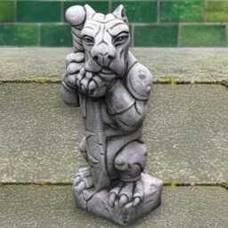 Guardian Gargoyle Statue Concrete Mythical Creature Sculpture Stone Figurine Cement Garden Protector Outdoor Fantasy Ornament Gift - thumbnail 4