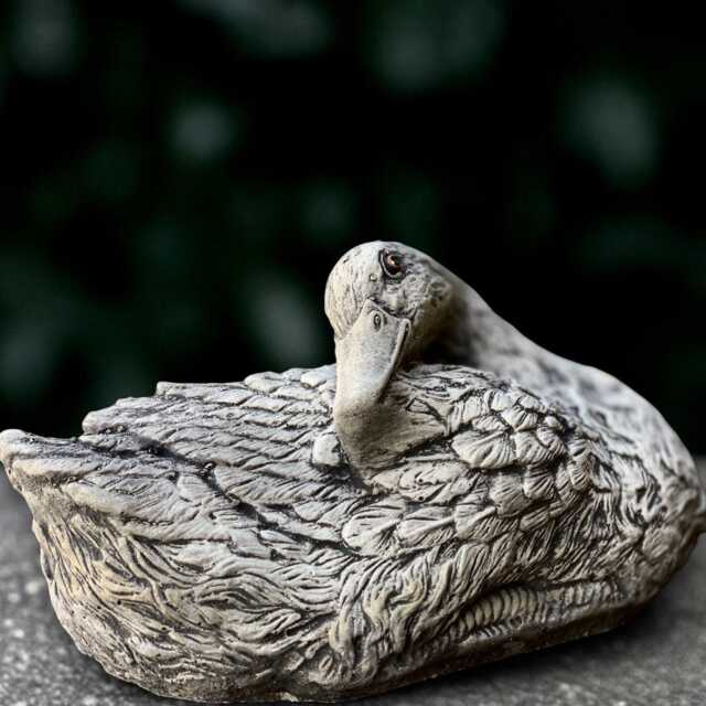 Fantasy Goose Sculpture Concrete Duck Figurine Stone Decoration Duck Lover Gift Handmade Front Door Garden Decor - image 1