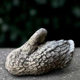 Fantasy Goose Sculpture Concrete Duck Figurine Stone Decoration Duck Lover Gift Handmade Front Door Garden Decor - thumbnail 4