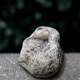 Fantasy Goose Sculpture Concrete Duck Figurine Stone Decoration Duck Lover Gift Handmade Front Door Garden Decor - thumbnail 2