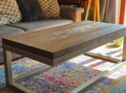 Coffee Table/Reclaimed Solid Wood Table Outdoor Or Indoor Use - thumbnail 1