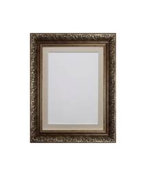 Dahlia Bronze Ornate Photo, Picture Frame With Light Grey Mount - thumbnail 1