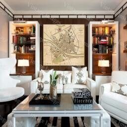 Florence Map Old Italian 1835 Restoration Decorator Style Map Of Italy Old World Sduk Wall Or Fine Art Print Poster - thumbnail 3