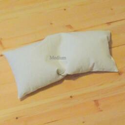 Mac's Set, Buckwheat Hull Medium Firm Neck & Lumbar Pillow, & 1 Pillow Case, 100% Unbleached Cotton Muslin, No Zipper - thumbnail 2