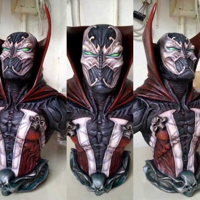 Spawn Bust 12 Scale Statue - Hyper Detail Resin Sculpture Comic Book Collector Art Handmade - image 1