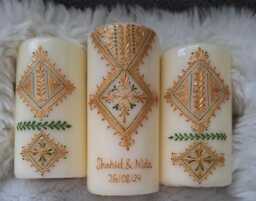 Personalised Henna Candles - thumbnail 1