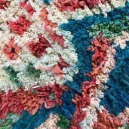 Handmade Moroccan Wool Runner Rug Abstract Berber Design - thumbnail 4