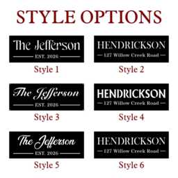 Personalized Family Name Metal Sign, Custom Last Wall Art, Established Date Decor - thumbnail 2