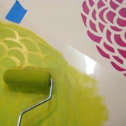 Flower Stencil Zinnia Grande Sm - Stencils Even Better Than Wall Decals Diy Decor - thumbnail 2