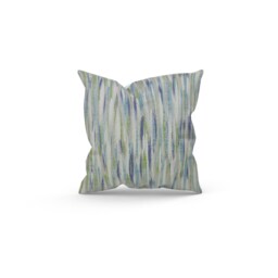 Impressionist Handmade Cushion, Colorful Home Decor, Marine, Wasabi, Candyfloss - thumbnail 4