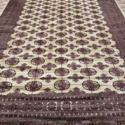 9x12 Beige Color Bokhara Rug - 2.75x3.65 Bedroom Luxury Area Turkish Fine Quality Afghan - thumbnail 2