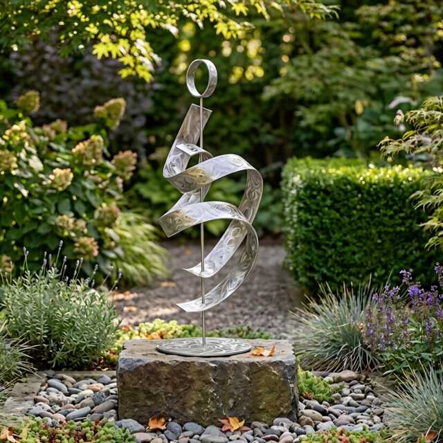 Metal Sculpture Handcrafted Luxury Modern Art, Indoor Or Outdoor - image 1