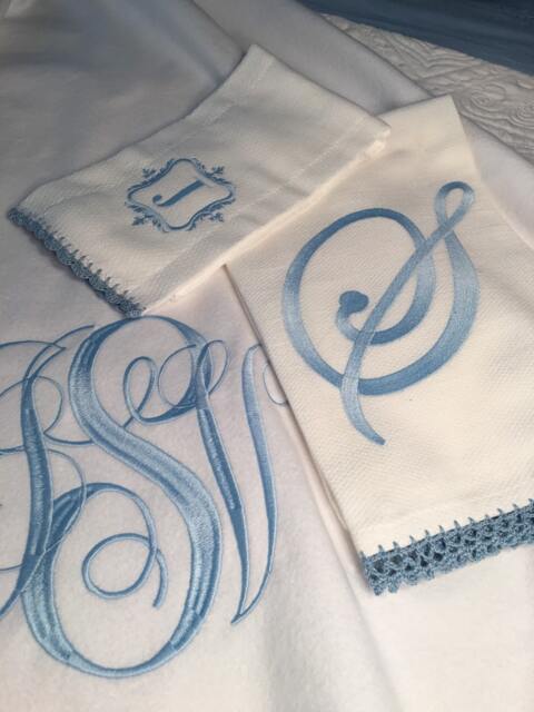 Seersucker Personalized Swaddle Blanket, Personalizedburp Cloth, Baby Name Newborn Blanket - image 1