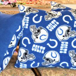 Fleece Sports Team Pillows - Colts, Broncos, Cardinals Or Other University & Professional Teams - thumbnail 2