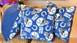 Fleece Sports Team Pillows - Colts, Broncos, Cardinals Or Other University & Professional Teams - thumbnail 1