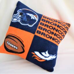 Fleece Sports Team Pillows - Colts, Broncos, Cardinals Or Other University & Professional Teams - thumbnail 4