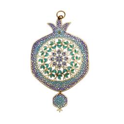 Enamel Pomegranate Wall Art - Rosh Hashanah Jewish Gift - thumbnail 1