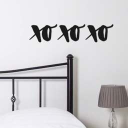 xo Wall Sticker - Ellen Waldren Calligraphy -Decals Stickers Quote Home Decor Quotes - thumbnail 1