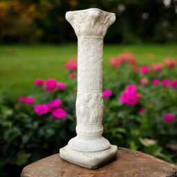 Concrete Antique Greek Column Statue Stone Classical Pillar Figurine Garden Decor Cement Architectural Ornament Ancient Style Yard Sculpture - thumbnail 4