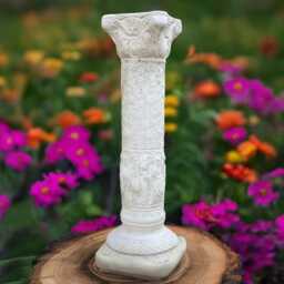 Concrete Antique Greek Column Statue Stone Classical Pillar Figurine Garden Decor Cement Architectural Ornament Ancient Style Yard Sculpture - thumbnail 1