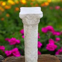 Concrete Antique Greek Column Statue Stone Classical Pillar Figurine Garden Decor Cement Architectural Ornament Ancient Style Yard Sculpture - thumbnail 2