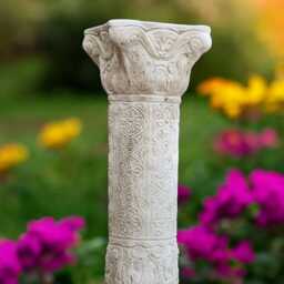 Concrete Antique Greek Column Statue Stone Classical Pillar Figurine Garden Decor Cement Architectural Ornament Ancient Style Yard Sculpture - thumbnail 3