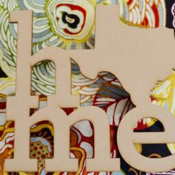 "Unfinished, Wooden, Home With State, Diy Craft, Unpainted For Wall Decor, Wreath, Room, Avaiable From 1"" To 42" - thumbnail 2