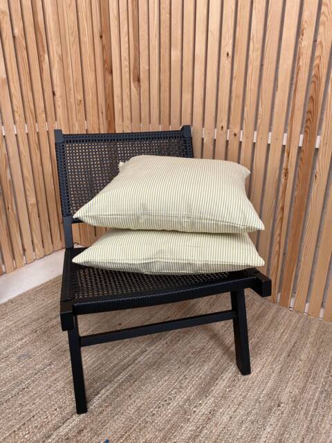 Green Thin Stripe Scatter Cushion, Green Cushion, Stripe Cushions, Cushionsl - image 1