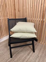 Green Thin Stripe Scatter Cushion, Green Cushion, Stripe Cushions, Cushionsl