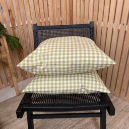 Green Thin Stripe Scatter Cushion, Green Cushion, Stripe Cushions, Cushionsl - thumbnail 3