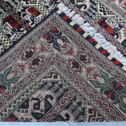 3x5 Handmade Afghan Rug - Area Bukhara Design Wool Rug, Rugs For Living Room Oriental Turkmen Kitchen 100x150 cm Carpet - thumbnail 4