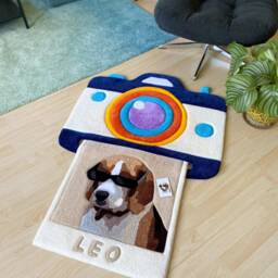 Custom Snapshot Hand Tufted Rug, Personalized Pet Customized Gift, Fluffy & Soft Tufting - thumbnail 4