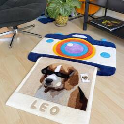 Custom Snapshot Hand Tufted Rug, Personalized Pet Customized Gift, Fluffy & Soft Tufting - thumbnail 3