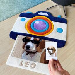 Custom Snapshot Hand Tufted Rug, Personalized Pet Customized Gift, Fluffy & Soft Tufting - thumbnail 2