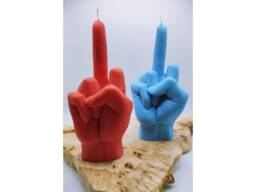 Handmade Middle Finger Candle Funny Vegan Soy Wax Gift
