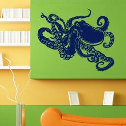 Octopus Sea Ocean Creature Wall Sticker Vinyl Mural Decal Home House Apartment Art Decor Free Shipping L071 - thumbnail 1