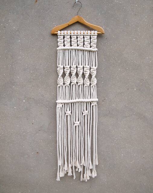 Recycle Wall Art, Eco-Friendly Decorations, Macrame Hanging - image 1