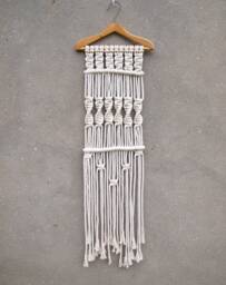 Recycle Wall Art, Eco-Friendly Decorations, Macrame Hanging - thumbnail 1