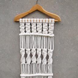 Recycle Wall Art, Eco-Friendly Decorations, Macrame Hanging - thumbnail 3
