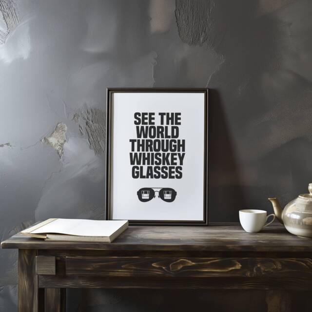 Whiskey Glasses Morgan Wallen Inspired Contemporary Wall Art Prints, Posters. Frames Not Included - image 1