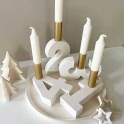 Advent Numbers 1-4 For Candles/ Wreath/ Christmas Decoration/ Winter Time/ Christmas/ - thumbnail 3