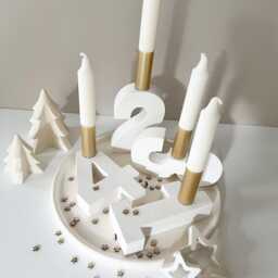 Advent Numbers 1-4 For Candles/ Wreath/ Christmas Decoration/ Winter Time/ Christmas/ - thumbnail 2
