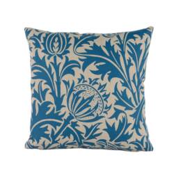 William Morris - Thistle Indigo/Linen Stunning Classic English Designer Cushion Cover Home D??cor Throw Pillow - thumbnail 2