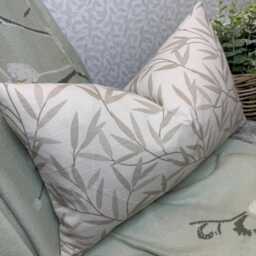 Handmade Country Side Home Cushion Cover - Laura Ashley Fabric With Leaf Design - thumbnail 1
