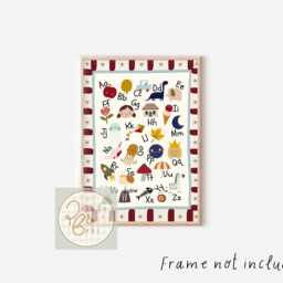 Set Of Personalised Whimsical Gallery Wall Prints With A Deep & Vibrant Colour Palette, For Playroom, Bedroom Or Nursery - Unframed - thumbnail 3