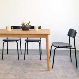 Handmade Oak Oulu Dining Table Scandinavian Mid-Century Design - thumbnail 3